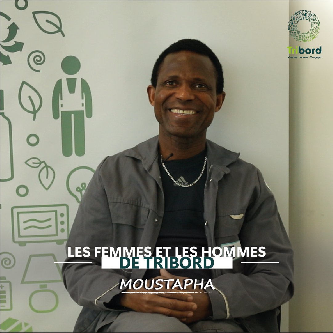 Parce que la valorisation de la personne est une des valeurs chères à Tribord🩷, voici Moustapha, Agent de Tri à TriGlaz♻️Carte de séjour, emploi, logement... nos équipes l'ont accompagné sur divers sujets, et ça lui a changé la vie ! Merci pour votre bonne humeur ! #portrait