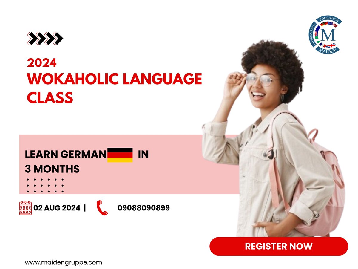 miegruppe's tweet photo. Speak the language of efficiency and precision! Join our Workaholic Language Class at Maiden Gruppe. Register now! 🚀 #LanguageLearning #GermanClass #MaidenGruppe #CareerGrowth
#MIE https://t.co/YNCZfQU7Us