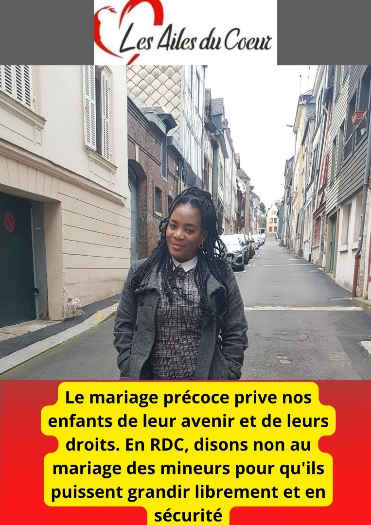 ailesducoeurhk's tweet photo. le mariage précoce prive nos enfants de leur avenir et de leurs droits. En #RDC, disons non au mariage des mineurs pour qu'ils puissent grandir librement et en sécurité. 
@YouthSprint @IpasRDC @afiamama @CnjRDC @MbuyaChanick @Mulunda_JC @ailesducoeur1 https://t.co/wXR75m9zZw