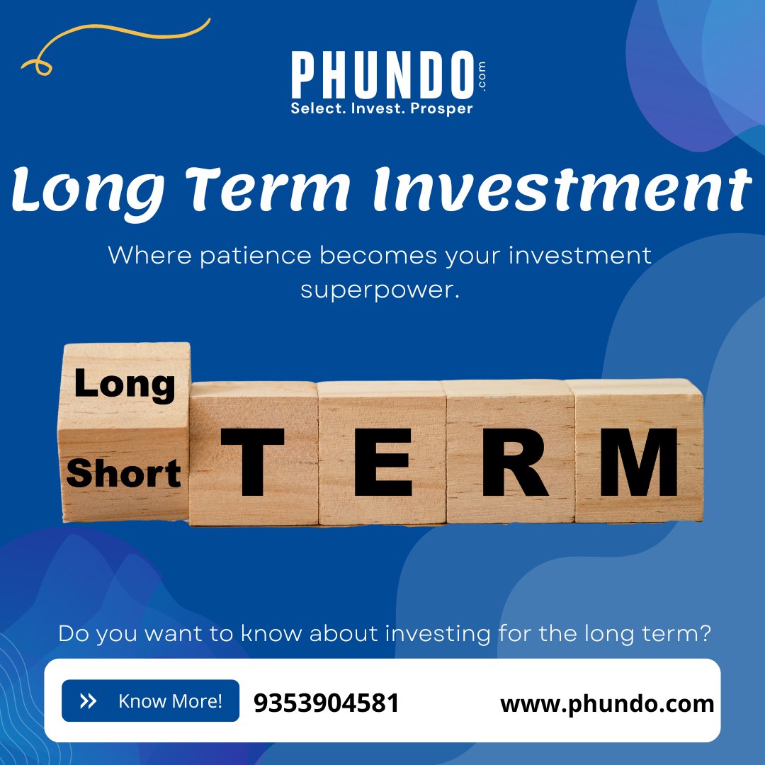 Phundos's tweet photo. Long-term investing is a powerful way to grow your wealth over time. Are you ready to learn how to harness the market for your future?
Call: +91 9353904581
Visit: https://t.co/xOQ1bBXZCG
#MutualFunds #Longtermplan #SIP #InvestmentPlanning #Phundo #Moneygrowth #Investment https://t.co/wMiN9SpeAg