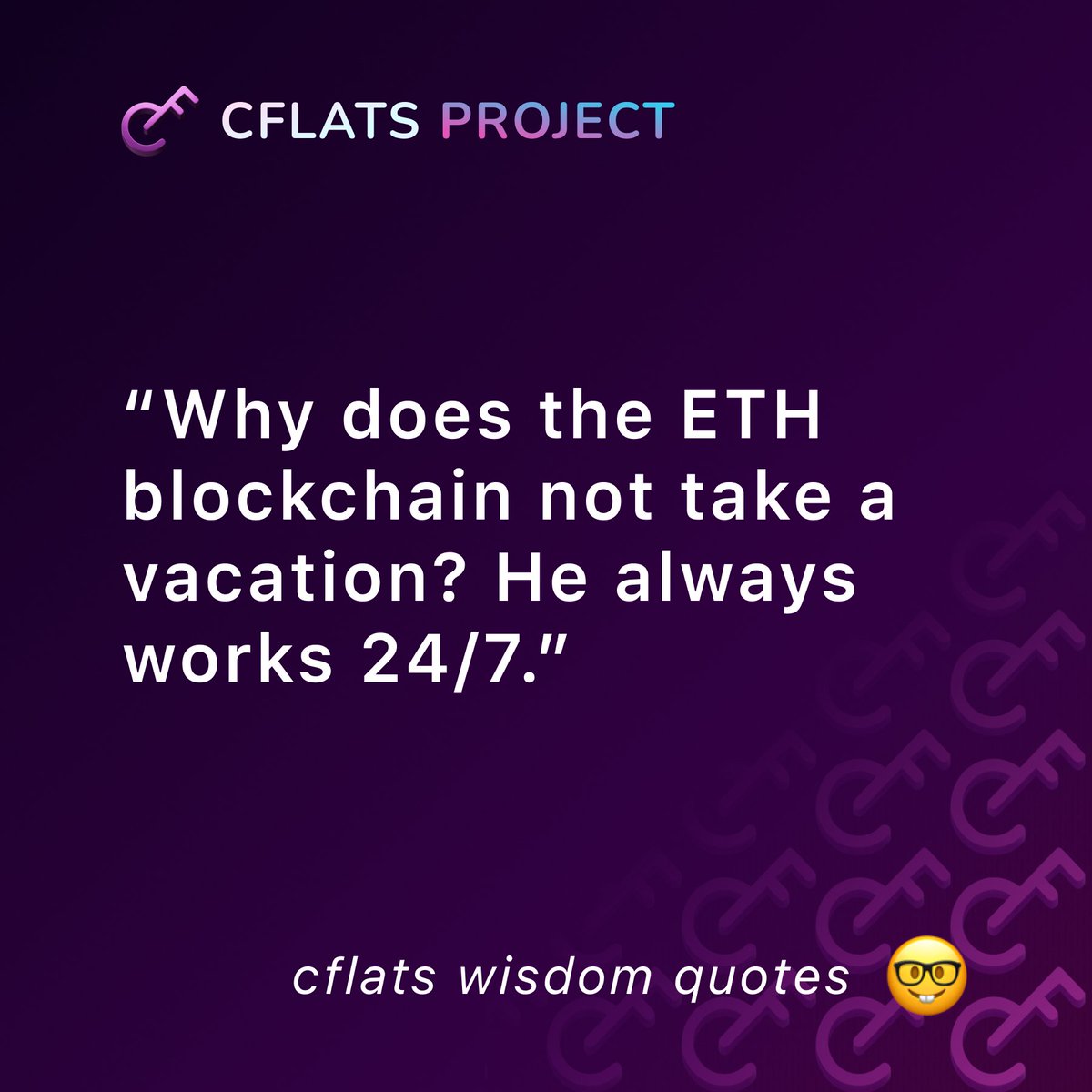 cflatsproject's tweet photo. GM all ✌ #CFLAT #Cryptoflats #ETH #P2E #ClickerSoon https://t.co/YA7yRlZijJ