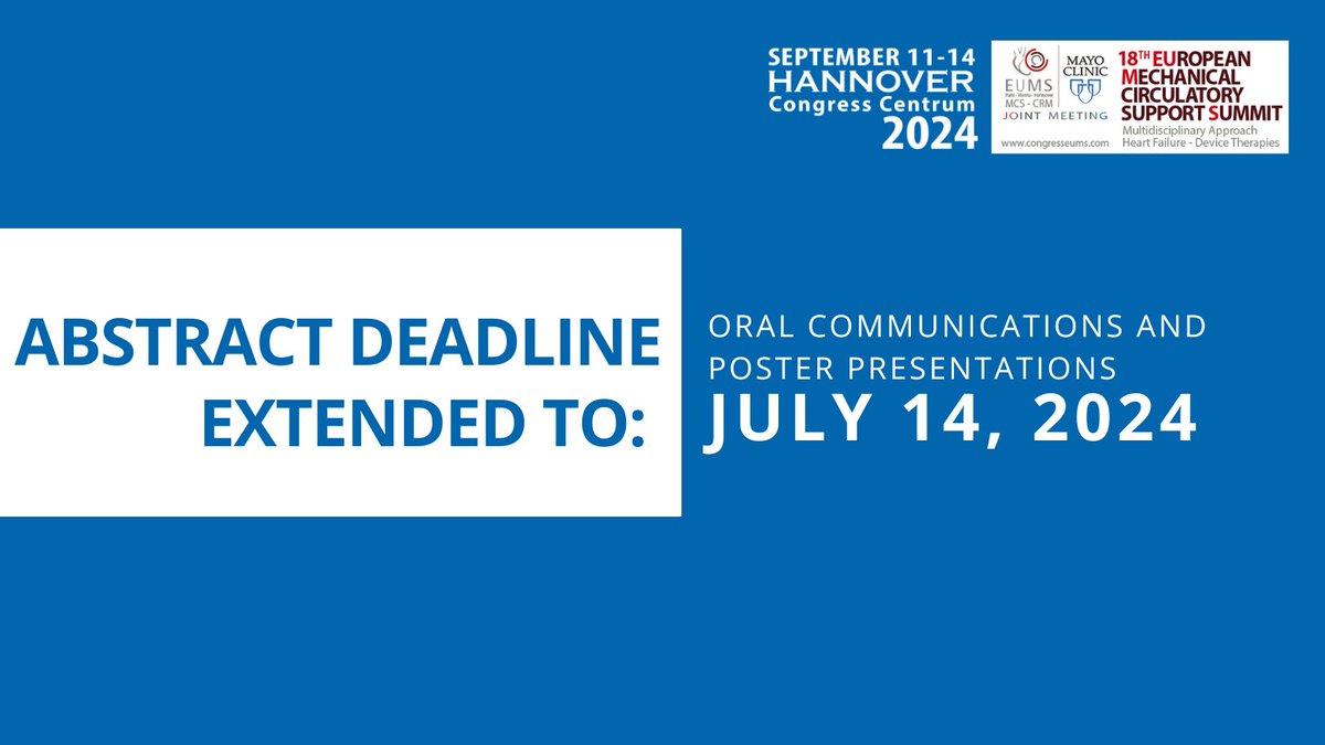 European Mechanical Circulatory Support Summit tweet media