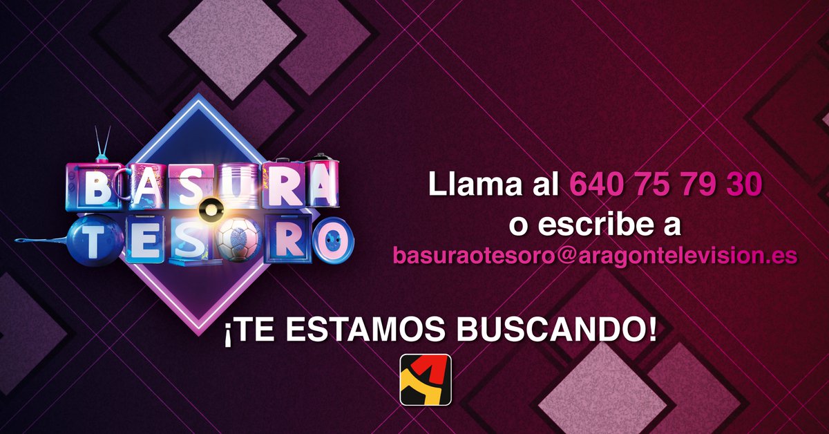 Vuelve #BasuraOTesoro a <a href="/aragontv/">Aragón TV</a> y ¡Os estamos esperando!🧐
Puedes venir con tu mejor amigo, tu abuela, tu pareja o tu vecino, lo más importante es que quieras ganar hasta 5.000 euros 🤑¿sabrías diferenciar un tesoro de basura? ¡Este es tu programa!
👉¡Apuntaros al casting!