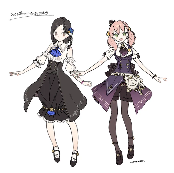 ・花嫁ハイディ&イザナ この二人、好き好き大好き 白無垢モチーフですが、堅くならないよう自由に制作しました。楽しかった～  ・開発班マリオン&エスカ 自分なりに黄昏らしさを大切にしつつ。 さわやかにまとめられて嬉しかったです。 (3/5)