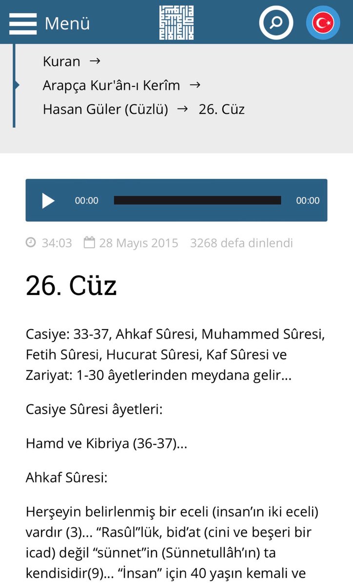 ahdavud's tweet image. #AhkafSûresi:

Herşeyin belirlenmiş #bireceli (insan’ın #iki #eceli) vardır (3)... “#Rasûl”lük,
bid’at (cini ve beşeri bir icad) değil “#sünnet”in (#Sünnetullâh’ın) ta #kendisidir(9)...