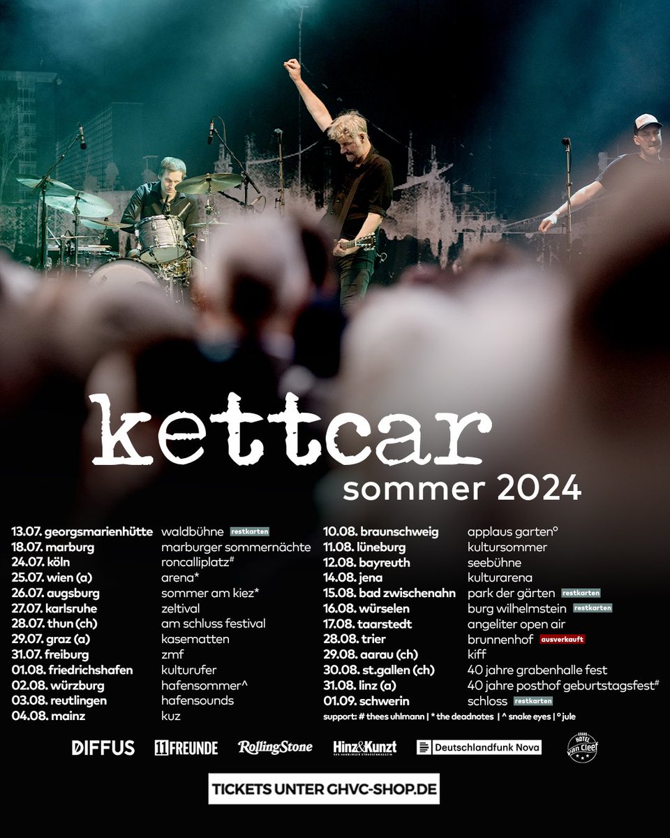 Samstag in Georgsmarienhütte geht (endlich) (unser) Sommer los. Tickets noch unter ghvc-shop.de