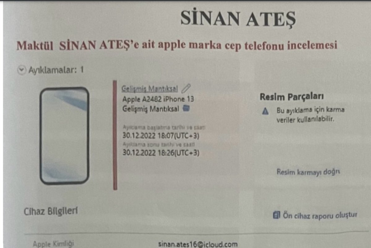 e_ercis's tweet photo. SİNAN ATEŞ'İN SAKLANAN VEYA BEYAN EDİLMEYEN İKİNCİ TELEFONU MU VAR?

Dün gece Sn @ayseatesaa 'e bu soruyu sormamın nedeni, cinayetten sonra Sinan Ateş'in telefonuna el konulup incelenmesi ve Sn @ayseatesaa 'in 17 Nisan 2023 tarihinde savcılığa vermiş olduğu dilekçeye EK-54 olarak eklemiş olduğu bir ekran görüntüsüyle alakalıydı. 

Şimdi detaylara geçelim.

30 Aralık 2022 tarihinde nöbetçi olan ve soruşturmanın ilk Savcısı Ayhan Ay, mahkeme kararı olmaksızın 'gecikmesinde sakınca bulunan hal kapsamında' Sinan Ateş'in telefonunda inceleme yapılması talimatı veriyor.

02 Ocak 2023 tarihinde İmaj Alma ve Veri Çıkarma Raporu tanzim ediliyor. ( Yani WhatsApp dökümü yapılıyor )

17 Nisan 2023 tarihinde Sn @ayseatesaa ekleriyle birlikte 264 sayfalık bir şikayet dilekçesi veriyor. Dilekçede sunulan ve EK-54 olarak numaralandırılan yazışmayı, Sn @ayseatesaa , Sn Ömer Çağrı Özdemir'den aldığını beyan ediyor. Nitekim 5 Mayıs 2023'te de Sn Ömer Çağrı Özdemir, bu yazışmayı savcılığa teslim ediyor.

Buraya kadar her şey normal, asıl mesele tam da buradan sonra başlıyor. 

Gerek Sn @ayseatesaa olsun gerekse Sn Ömer Çağrı Özdemir olsun teslim ettikleri görselden anladığımıza göre Sinan Ateş böyle bir mesaj atmış, atmasına ama bu mesaj Sinan Ateş'in telefonunda neden yok?

X şahıs, Y şahısa bir mesaj atmışsa ve X şahıs kendisine yollanan mesajı savcılığa teslim etmişse bu yazışma Y şahısın telefonunda da mevcuttur ve telefonun alınan imajında tıpkı diğer mesajlar ve silinen mesajlar gibi tespit edilir. Sinan Ateş'in incelenen telefonu hakkında hazırlanan 108 sayfalık bilirkişi raporunda böyle bir yazışma ve ekran görüntüsü mevcut değil. 

'Sinan Ateş'in telefonunda Ağustos 2022 tarihine kadar geri gidildi, bu mesaj 10 Mart 2022'de atılmış ondan bilirkişi raporunda yok' denilebilir. Haklı da bir argümandır lakin Sinan Ateş'in telefonuna yönelik alınan imaj adli emanet kapsamında olup Sn @ayseatesaa 'in 17 Nisan 2023'te verdiği dilekçe ve bu ekran görüntüsünden sonra neden tekrar incelenip mesaj karşılaştırılması yapılmadı? Sinan Ateş'in telefonunda da aynı tarihte atılmış o mesajın ekran görüntüsü tespit edilmedi?

Sinan Ateş cinayeti, 11 Mart 2022'de yaşanan Çağrı Ünel olayıyla ilişkilendirildiği için olaya adı karışan sanıkların hepsinin telefonları Mart 2022'ye kadar geriye dönük imajı alındı ve silinen mesajlar bile geri getirilirken Sinan Ateş'in telefonu neden sadece Ağustos ayına kadar incelendi? 

Ya da telefon incelendi ama böyle bir mesaj incelenen bu telefonda mevcut değildi ve mevcut olmamasının nedeni de, bu mesajın başka bir telefondan Sn Ömer Çağrı Özdemir'e atılmış olmasıydı ve o telefon emniyete teslim edilmedi.

Nitekim dün gece Sn @ayseatesaa 'e Sinan Ateş'in 2. telefonu var mı? diye sorduğum soruya, 'ocozdemir61' kullanıcı adıyla Sn Ömer Çağrı Özdemir'in kullandığını düşündüğüm X hesabı, 'Var kızı kullanıyor ne yapacaksın şimdi 12-13 yaşındaki kıza mı iftira atacaksın düşkün' şeklinde tuhaf ama ilginç bir cevap yazdı. 

Ben ne 12-13 yaşında bir çocuğa ne de başka birisine bir iftira atarım, muhtemelen kendi zihniyetiyle beni karıştırmış olabilir ama Sn Ömer Çağrı Özdemir'in bu beyanına istinaden, 'Madem ikinci bir telefon var ve şuan o telefonu kızı kullanıyor neden emniyete teslim edilmedi? Belki o telefonun imajı alınıp incelendiğinde olayın başka boyutları ortaya çıkacak deliller elde edilecekken neden bir tür delil karartma eylemi gibi telefon gizlendi' diye bir soru sorulabilir. 

Şimdilik burada virgül koyarak şimdilik telefon konusunu burada bırakayım...