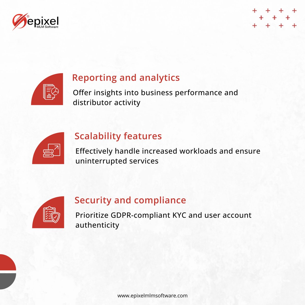 epixelmlmsoft's tweet photo. Boost your MLM business with essential back office software features—simplify, scale, succeed! Dive deeper now: https://t.co/99oXkQsJBh
#directselling #mlmsoftware #mlmsoftwarefeatures #backofficesystem #epixelmlmsoftware https://t.co/AtXAvrlITN