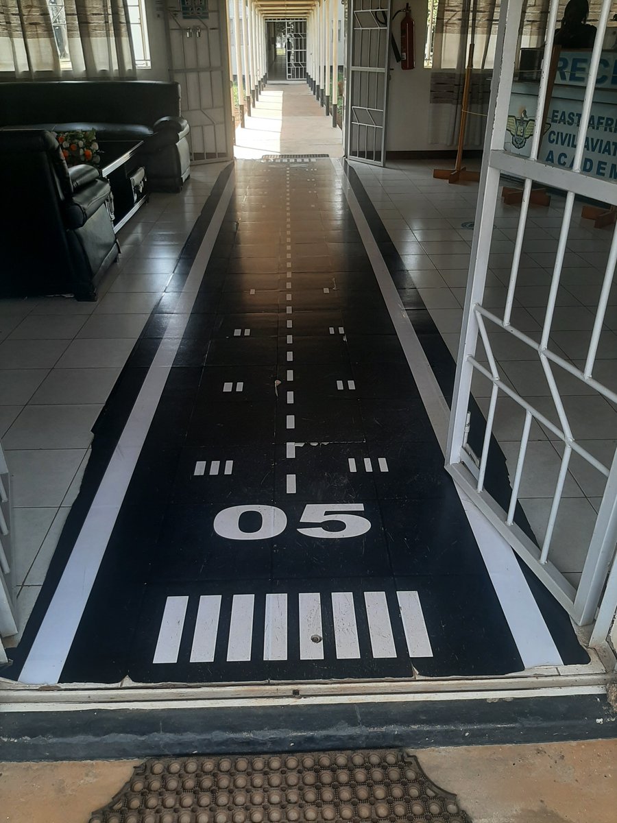 East African Civil Aviation Academy, where aviation welcomes you.
The Academy has a paved runway 05-23 which is used for training.
The image of the runway welcomes you as you enter our reception area.