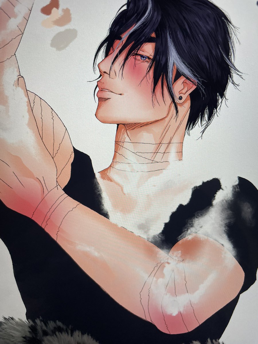 rvnfleurs's tweet photo. Time to sleep 😴 will finish later.

#Wriothesley 
#wriolette 
#GenshinImpact
#HeatStroke https://t.co/XlafAJqUV2