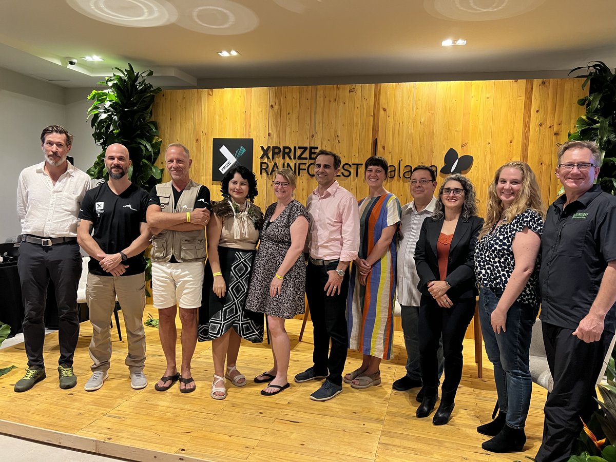 xprize's tweet photo. It’s all about…IMPACT! 🌱

#XPRIZERainforest recently hosted an Impact Day in Manaus, Brazil to discuss the future of the prize and the impact these technologies can make.

See more highlights from Impact Day below! ⬇️ 

cc: @peter_houlihan https://t.co/0QJ9kuWTd5