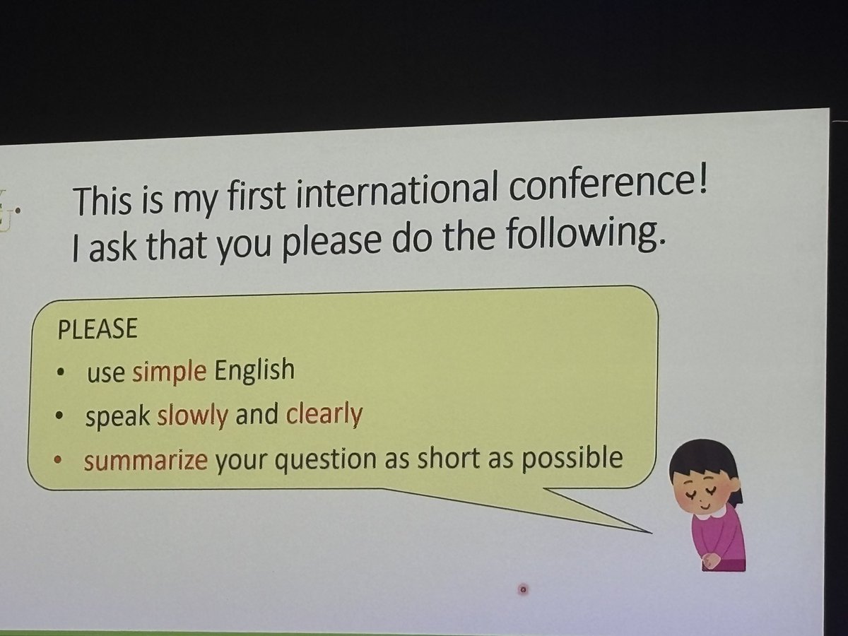 Love this last slide from one of the talks today #ESHRE2024. Reminder to consider language barriers for speakers #BeKind 🫶🏻