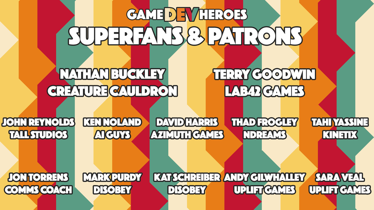lastly, we thank our patrons and superfans for going above and beyond in supporting our event this year

@binaryferret
<a href="/terry_goodwin/">Terry Goodwin</a>
John Reynolds
Ken Noland
David Harris
<a href="/codemonkey_uk/">Thad (he/him)</a>
<a href="/yassine_tahi/">Yassine Tahi</a>
@jontorrens
Mark Purdy
<a href="/iamthatkatt/">🌵 Kat</a>
Andy Gilwhalley
<a href="/digitalbruhaha/">Sara Veal</a>

🧵18/18