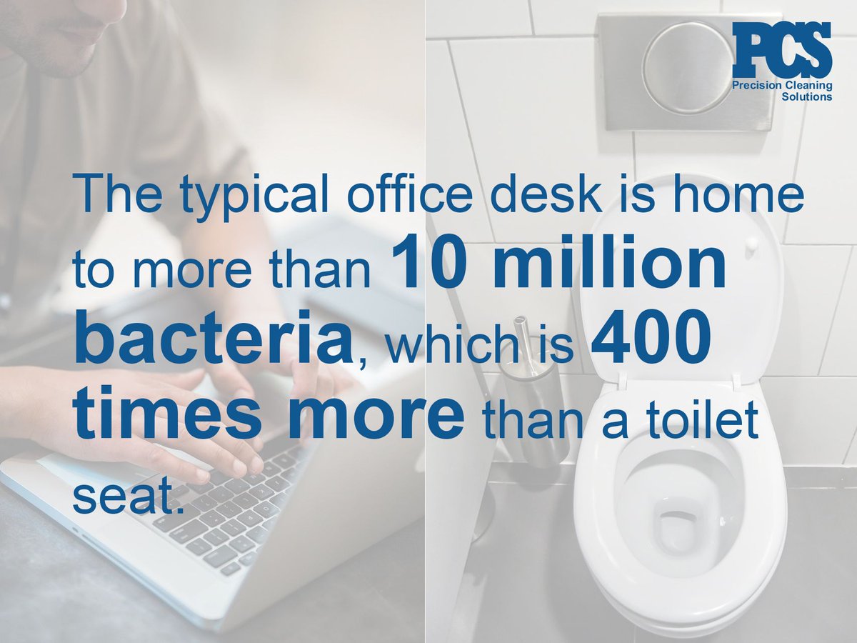 Hands up if you eat your lunch at your desk 🙋🏻‍♂️

Maybe this fact will change your mind...or encourage a more regular clean of your desk?

buff.ly/3qpOnbS 

#commercialcleaning #bacteria #leicester