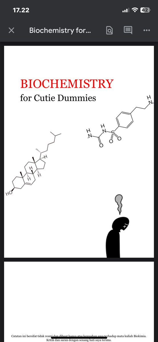 neuranlogy's tweet photo. halo semuanya. aku ngasih pdf pengantar biochem (+ medis) free ya kalian tinggal download aja. makasih udah banyak yang excited mau beli😭💥

walaupun cuma pengantar moga bisa bantu nambah ilmu dikit dan sorry gabisa pake gojonya nanti kena copyright hehe https://t.co/9M26GTePWh