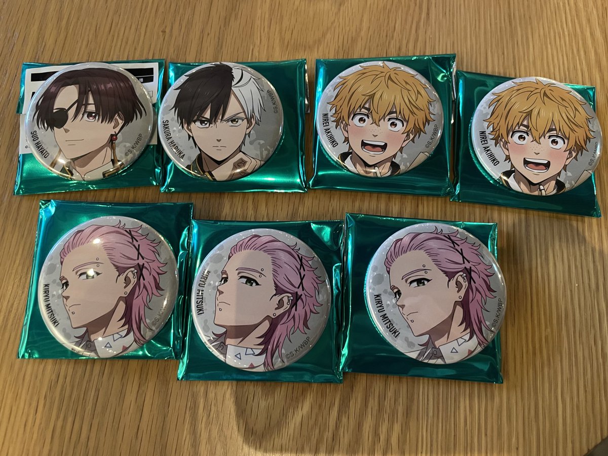 chichichilla's tweet image. 【交換・譲渡】
WIND BREAKER ウィンブレ　ウィンドブレイカー　ベースヤード東京　缶バッジ

譲)桜、蘇枋、桐生、☆楡井
求)同種梅宮

☆は定価でのお譲り可能です。
桜、蘇枋は楡井とまとめて交換のみ。
本日、都内で交換可能な方いらっしゃれば...後日郵送でも◎
出先のためID無しです。