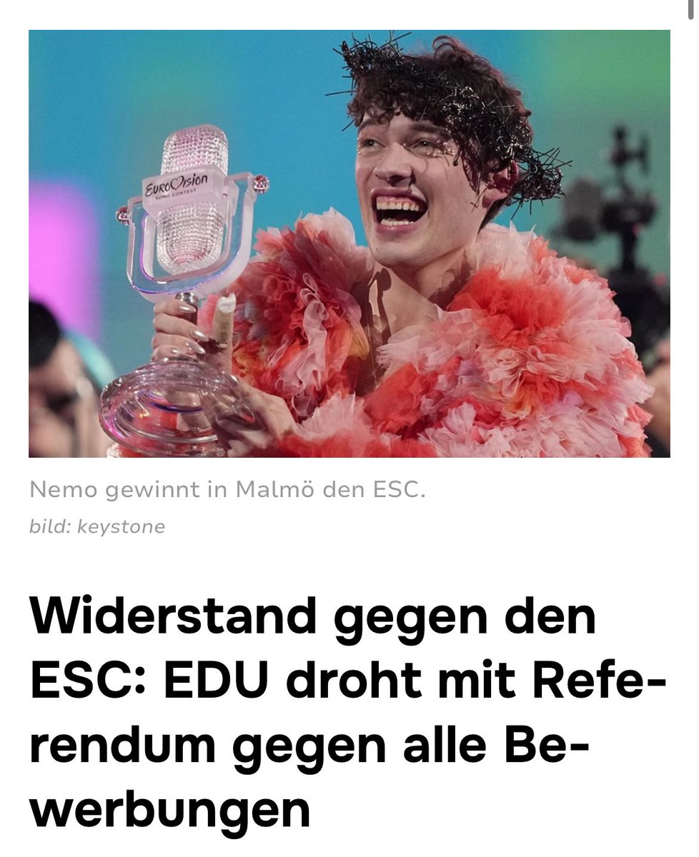 FabianKraxner92's tweet photo. Geht‘s noch? @EDUSchweiz @jEDU_ch

🔹Der ESC ist ein ökonomischer sowie gesellschaftlicher Gewinn

🔹Die Wertschöpfung durch Tourismus, Gastgewerbe, Zulieferer und Marketing ist riesig für die 🇨🇭

Bitte stoppt dieses Bünzlitum #Strategiewechsel https://t.co/SOI6jIr6jo