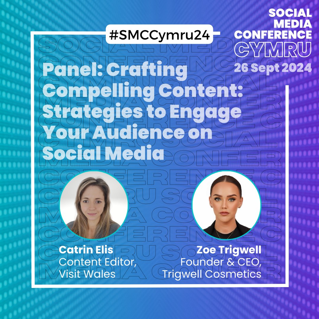Social Media Conference Cymru π² (@smccymru) on Twitter photo π£ Speaker Spotlight: Panel discussion with <a href="/visitwales/">Visit Wales π΄σ §σ ’σ ·σ ¬σ ³σ Ώ</a> Trigwell Cosmetics focusing on content strategies to engage your audience on social media.
Both these brands are currently smashing their content strategies so we can't wait for this!
π Tickets: socialmediaconference.cymru/book-tickets π£ Speaker Spotlight: Panel discussion with <a href="/visitwales/">Visit Wales π΄σ §σ ’σ ·σ ¬σ ³σ Ώ</a> Trigwell Cosmetics focusing on content strategies to engage your audience on social media.
Both these brands are currently smashing their content strategies so we can't wait for this!
π Tickets: socialmediaconference.cymru/book-tickets