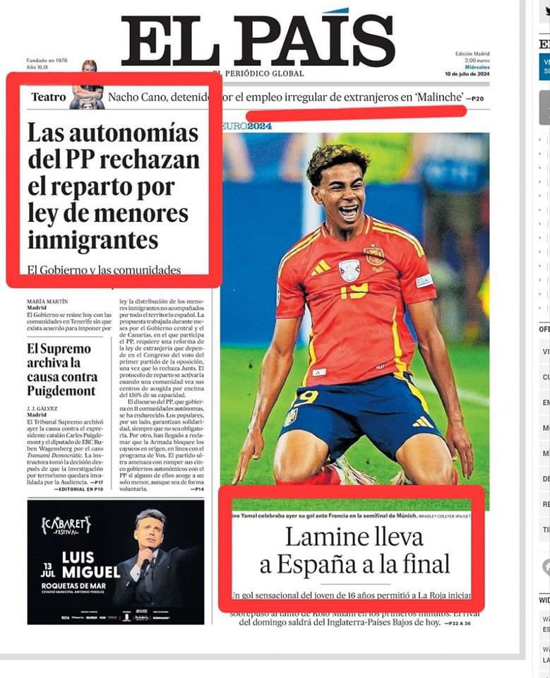 La portada de El País de hoy es una obra de arte del periodismo. Reflexión. <a href="/el_pais/">EL PAÍS</a>