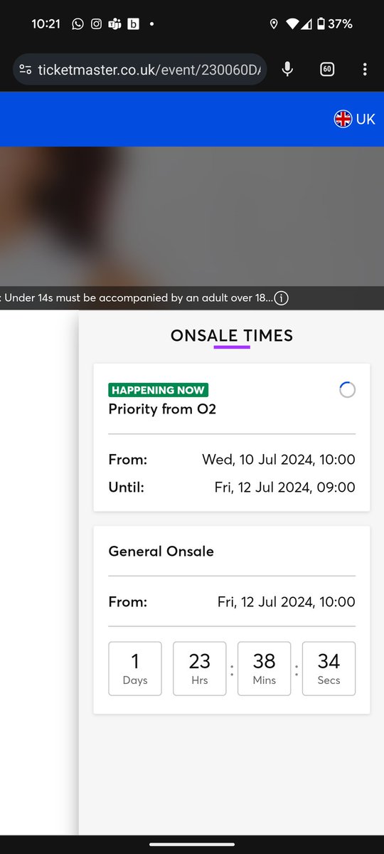 BFGUK's tweet photo. @TicketmasterUK Been stuck on this page for 15mins. https://t.co/QGSIYZy9fP
