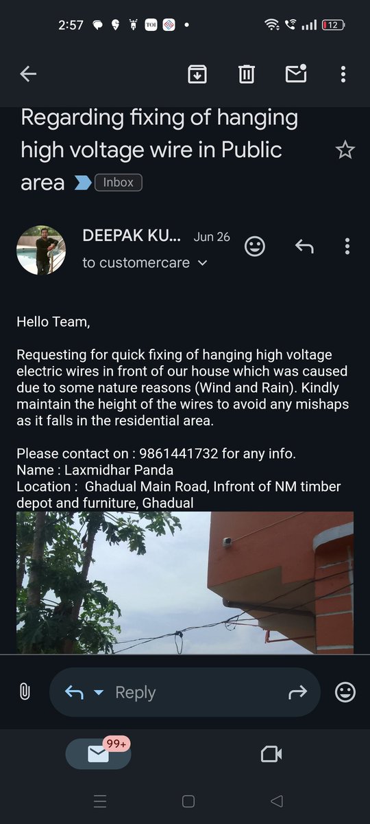 letsdo3's tweet image. @TPCentralOdisha @EnergyOdisha @OPTCL_Odisha @OPGC_ODISHA @CMO_Odisha @AdmnNayagarh Mailed from 26th and called more than 10 times, no electricity from yesterday..No response from ITAMATI electric office