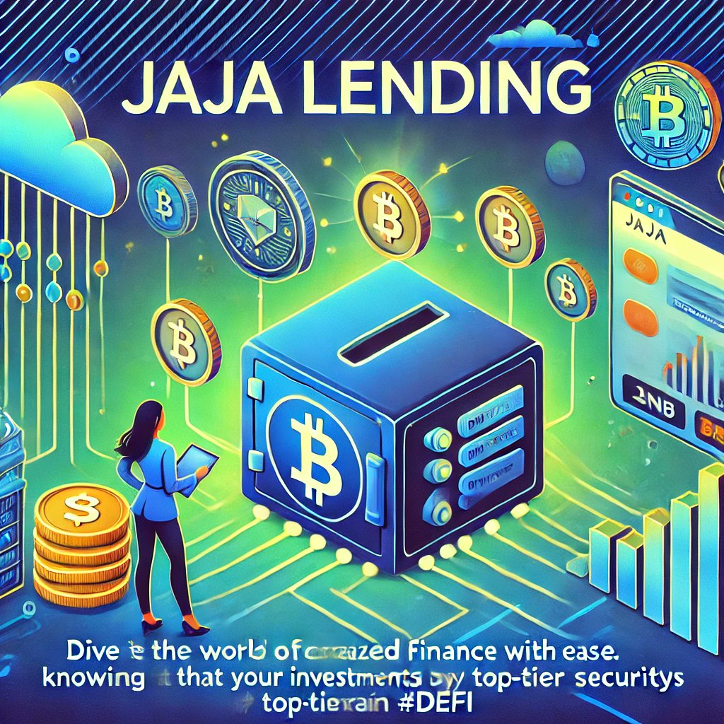 jajalending's tweet photo. Dive into the world of decentralized finance with ease, knowing that your investments are protected by top-tier security measures. 📈💼 #BNBChain #DeFi https://t.co/r04IWv1a70
