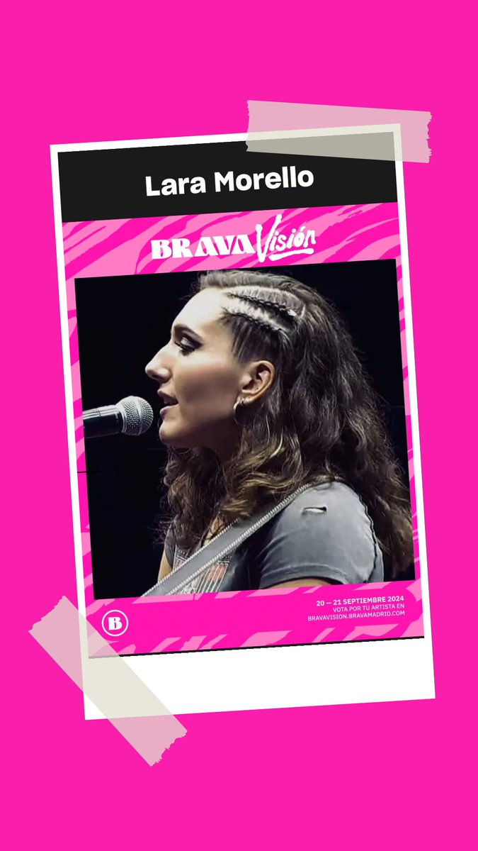 LaraMorello's tweet photo. Vótame en BravaVisión 2024  para actuar en @bravamadrid 💞🩷💕💖 

Quiero vibrar, quiero cantar, quiero bailar, ¿me entiendes?

👉🏻 https://t.co/8li5ov0sM6 https://t.co/by27rFmzlJ