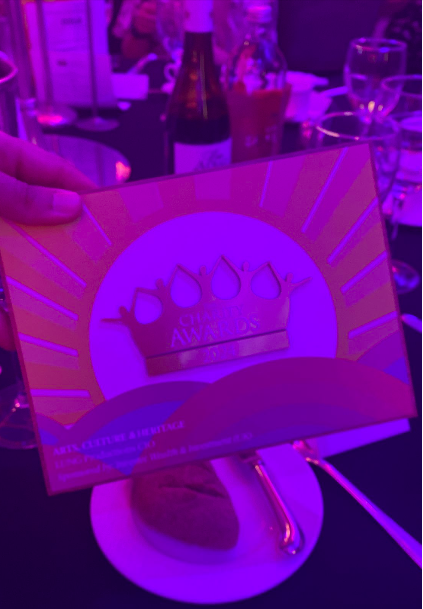 LungTheatre's tweet photo. Yesterday was a magical evening. While we were opening #TheChildrensInquiry at @swkplay, our Woodhill Families were at the @CharityAwards where #Woodhill WON the Arts Culture and Heritage Award. Such an honour to be recognised. We are so proud ❤️❤️❤️ https://t.co/ikr6sIUWtF