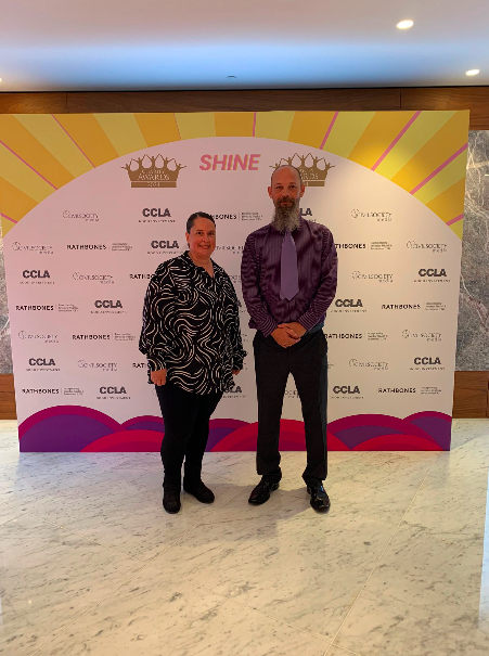 LungTheatre's tweet photo. Yesterday was a magical evening. While we were opening #TheChildrensInquiry at @swkplay, our Woodhill Families were at the @CharityAwards where #Woodhill WON the Arts Culture and Heritage Award. Such an honour to be recognised. We are so proud ❤️❤️❤️ https://t.co/ikr6sIUWtF