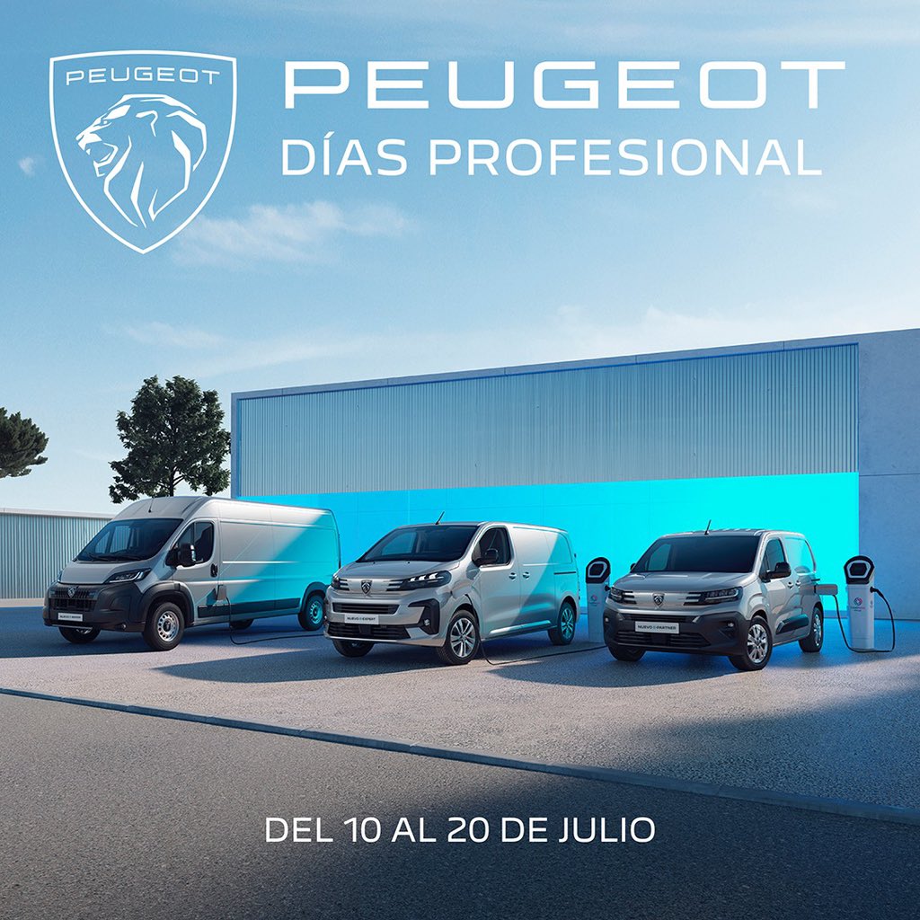 💥Peugeot Días Profesional.

Condiciones especiales en toda la gama Peugeot del 10 al 20 de julio.

¡Aprovecha la oportunidad! 🚘