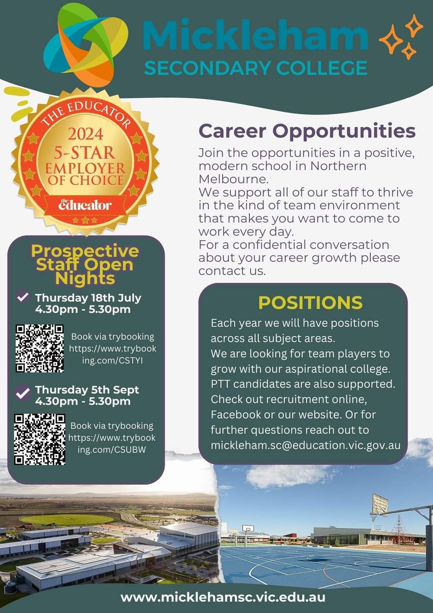 Our 2025 recruitment is underway. Jobs will be advertised from July. Come and have a confidential conversation regarding your career!