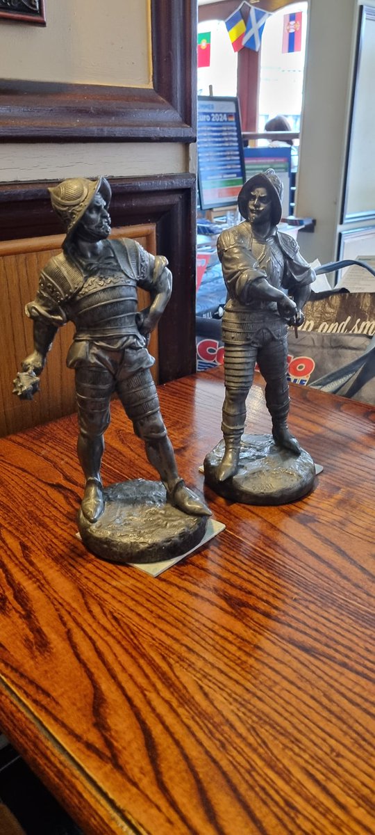 Bought  these Spanish 19th/early 20th C figures. Traded some of my stuff and added £15. 11-5" high and heavy .