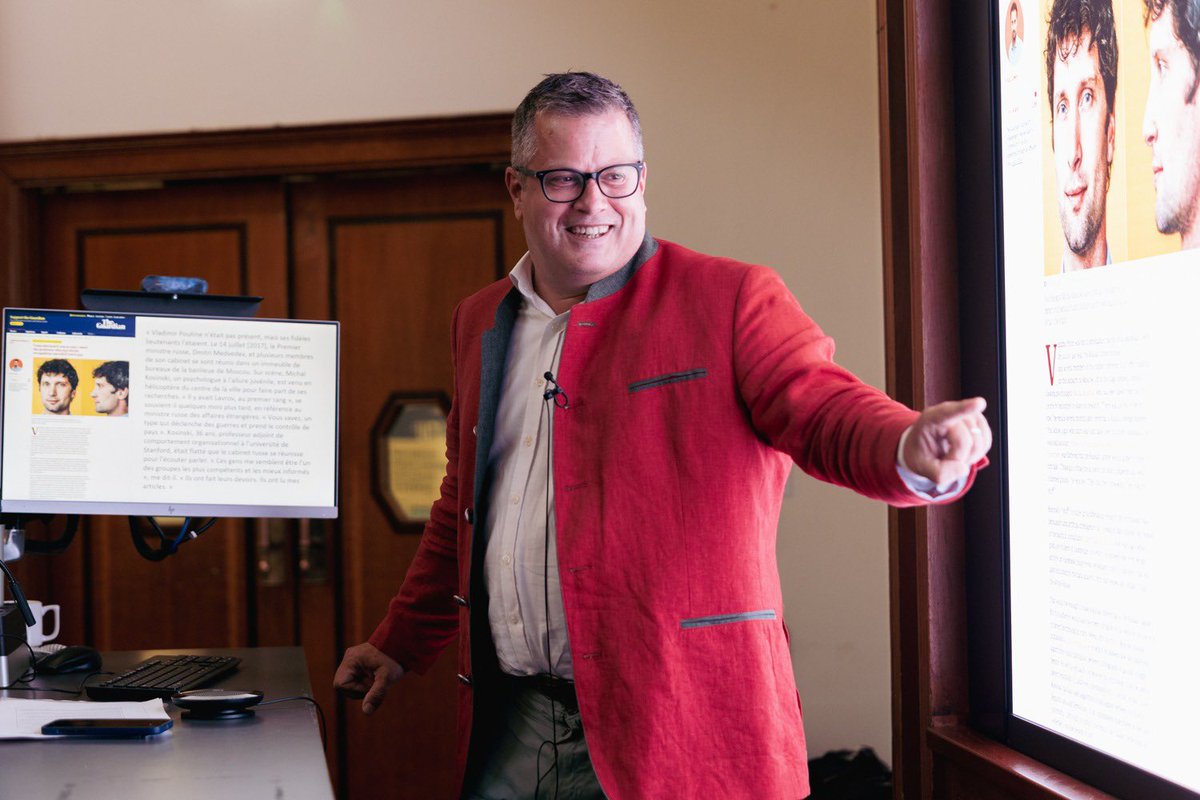 francobritish's tweet photo. .@Colon_David, researcher at the Sciences Po History Centre /
teacher of the history of communication, media and propaganda, author of "La
guerre de l'information: Les États à la conquête de nos cerveaux" gave a keynote speech https://t.co/YK7Syozs6R