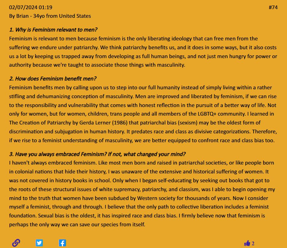 Check out the latest entry on our platform! Encourage #men to join the discussion on #genderequality and #feminism by sharing and engaging in dialogue. How about adding your voice on mentalkfeminism.com too?
#MenTalkFeminism