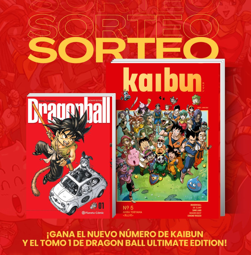 alcalacomics's tweet photo. 🐉 SORTEO 🐍

¡Gana la revista KAIBUN dedicada a TORIYAMA y el primer tomo de Dragon Ball Edición ULTIMATE!

✨¡Edición especial con estampado en oro!

1️⃣Haz RT
2⃣Sigue a @kaibun_es & @alcalacomics 
3⃣¡Menciona a un gran fan del manga!

📅Fin 17/07/2024 - Válido para Península

¡MUCHA SUERTE! 🍀