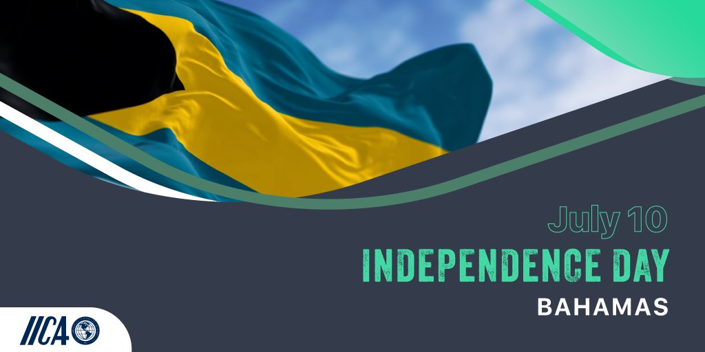 IICA (@iicanews) on Twitter photo IICA wishes Bahamas 🇧🇸 a very special Independence Day 🇧🇸
🤝 Let's continue working together to increase agricultural productivity in the country!
<a href="/iica_bahamas/">IICA Bahamas</a> IICA wishes Bahamas 🇧🇸 a very special Independence Day 🇧🇸
🤝 Let's continue working together to increase agricultural productivity in the country!
<a href="/iica_bahamas/">IICA Bahamas</a>