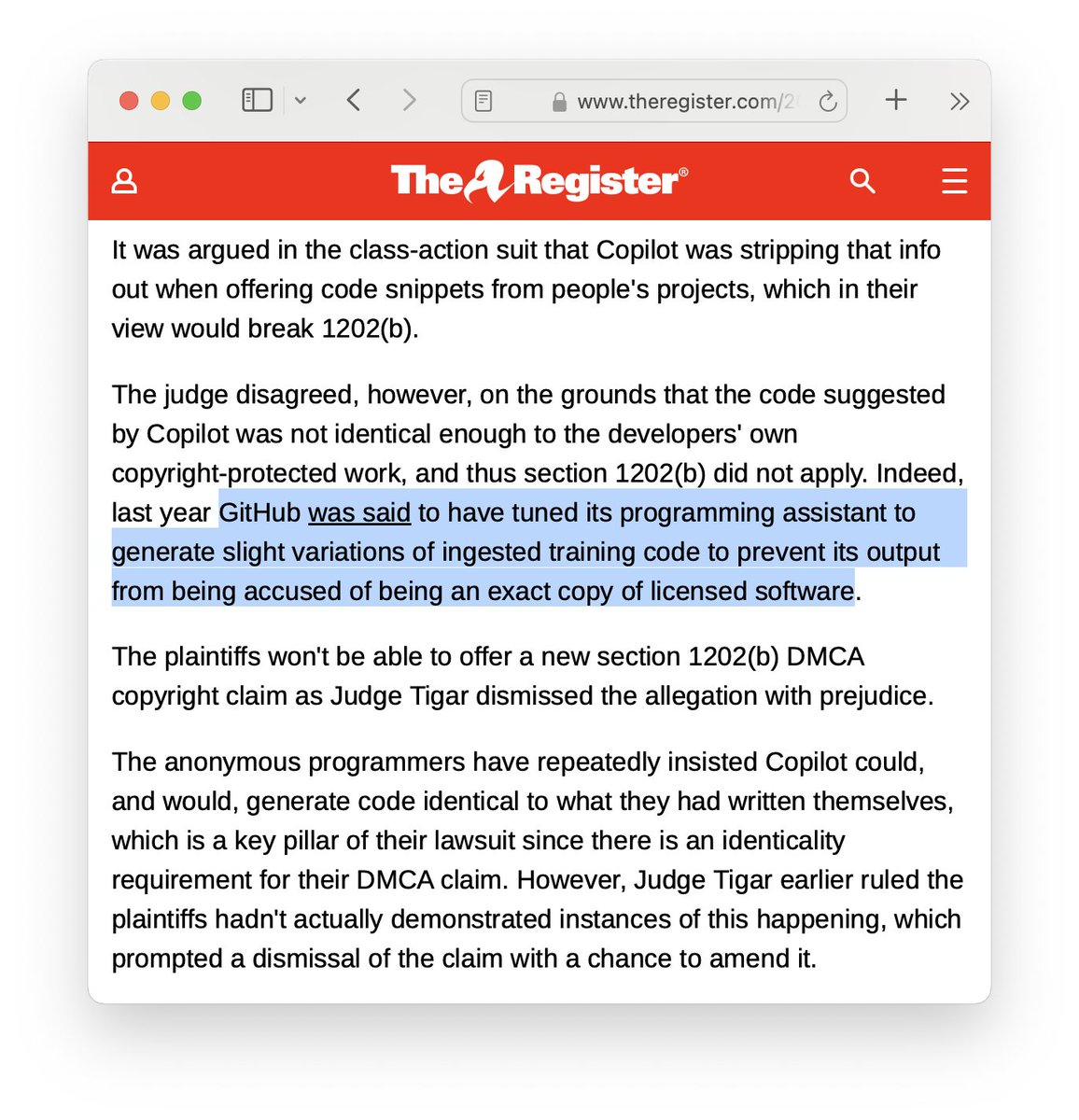 Daniel Vassallo on X: 'Interesting copyright workaround by GitHub ...