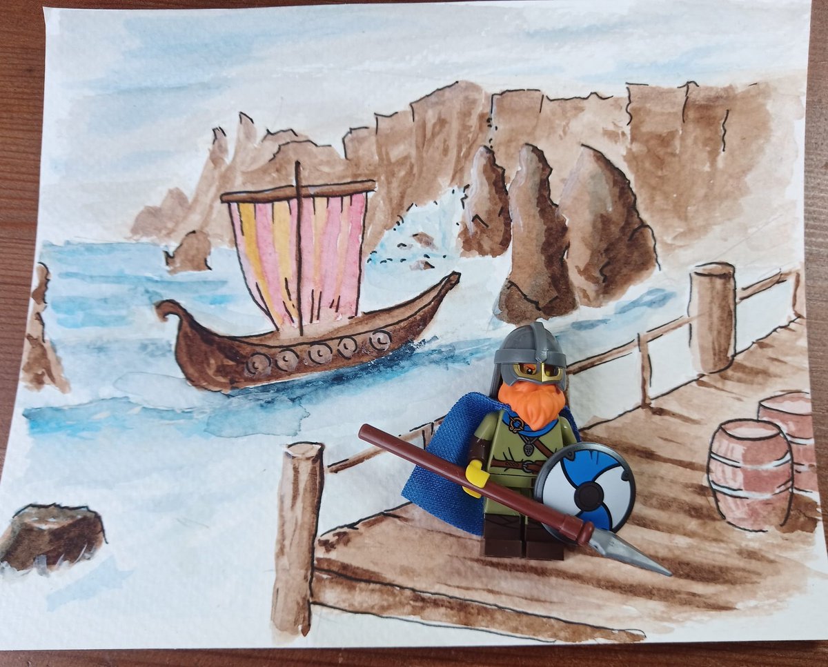 andyuglifruit's tweet photo. More Lego minifigure + watercolour painting efforts. https://t.co/bjbyfAiVcA