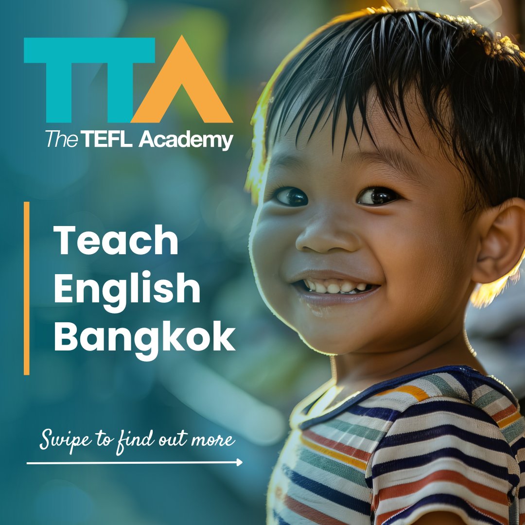 TEFLAcademyUK's tweet photo. 🌟 Join Our Team in Bangkok!
The EP Plus Learning is seeking enthusiastic English teachers to inspire students in vibrant Bangkok. 🌏
Apply now and become a part of the EP Plus Learning family in Bangkok!
https://t.co/EbrdHgI0au
#theteflacademy #tefl #teflcourse #teachenglish https://t.co/RohniGbzf8