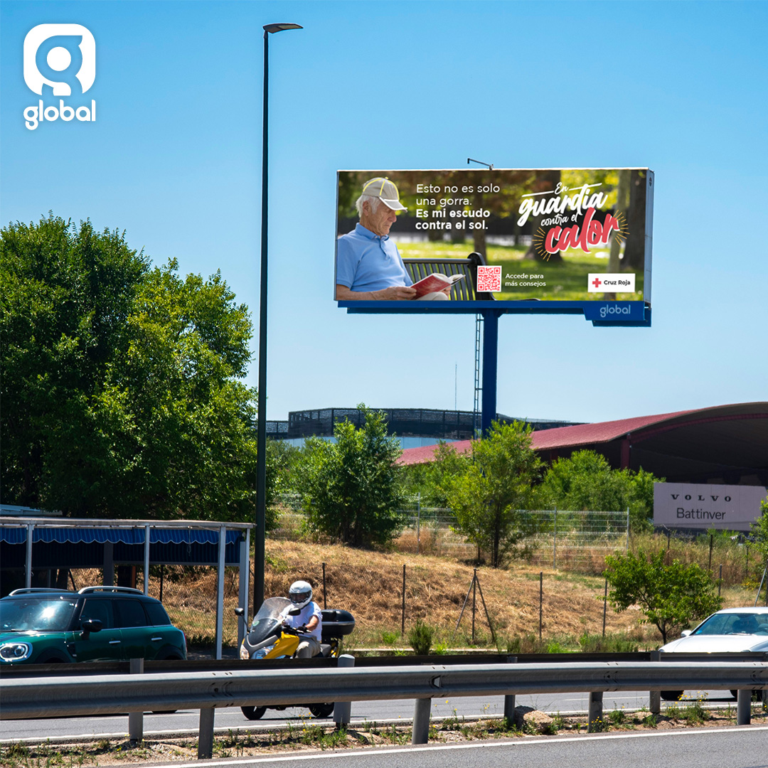 Mantente “#enguardiacontraelcalor”. <a href="/CruzRojaEsp/">Cruz Roja Española</a> lanza esta campaña acerca de la concienciación sobre la exposición excesiva al calor; y con esta colaboración nos sumamos a través de nuestros mupis digitales de @adif_es, monopostes digitales y kioscos de Bilbao.