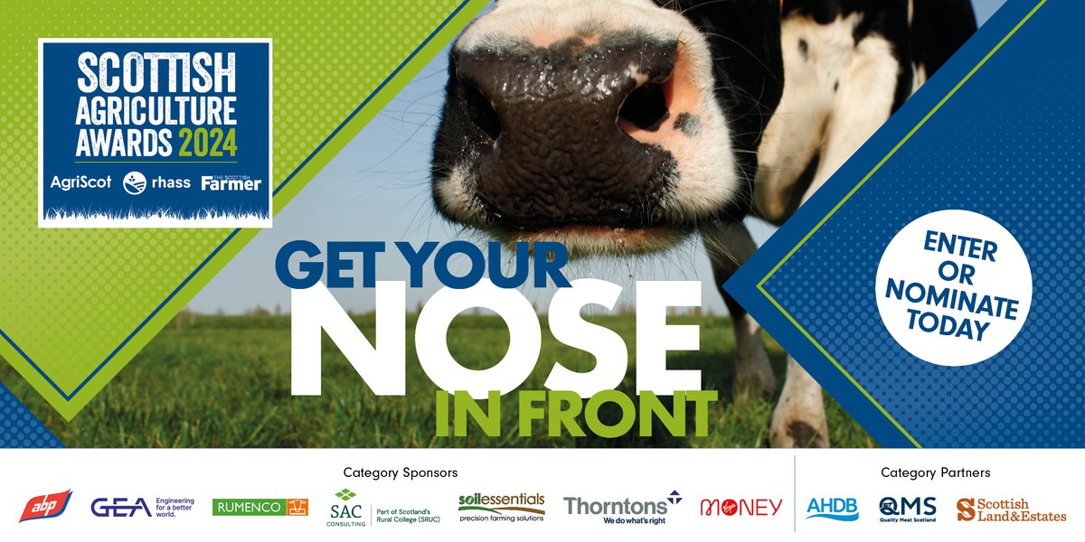 *LAST CALL FOR NOMINATIONS*

The Scottish Agriculture Awards in partnership with <a href="/AgriScot/">AgriScot</a> and <a href="/The_RHASS/">RHASS</a> will honour, recognise and reward agricultural individuals and businesses who strive to be the best in their industry. 

⭐Nominate or enter now⭐

thescottishfarmer.co.uk/scottish-agric…