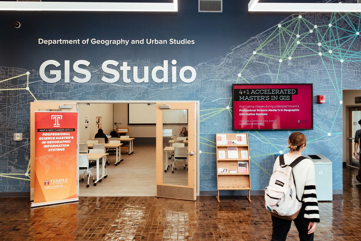 Technical_ly's tweet photo. “A lot of the social sciences are about defining problems. But with GIS, we’re kind of flipping that and figuring out solutions to the problems,” says Hamil Pearsall of @TempleGUS. Learn more about degree programs in GIS at @TempleUniv https://t.co/CLok8dZxsF https://t.co/YvITUbsaRO