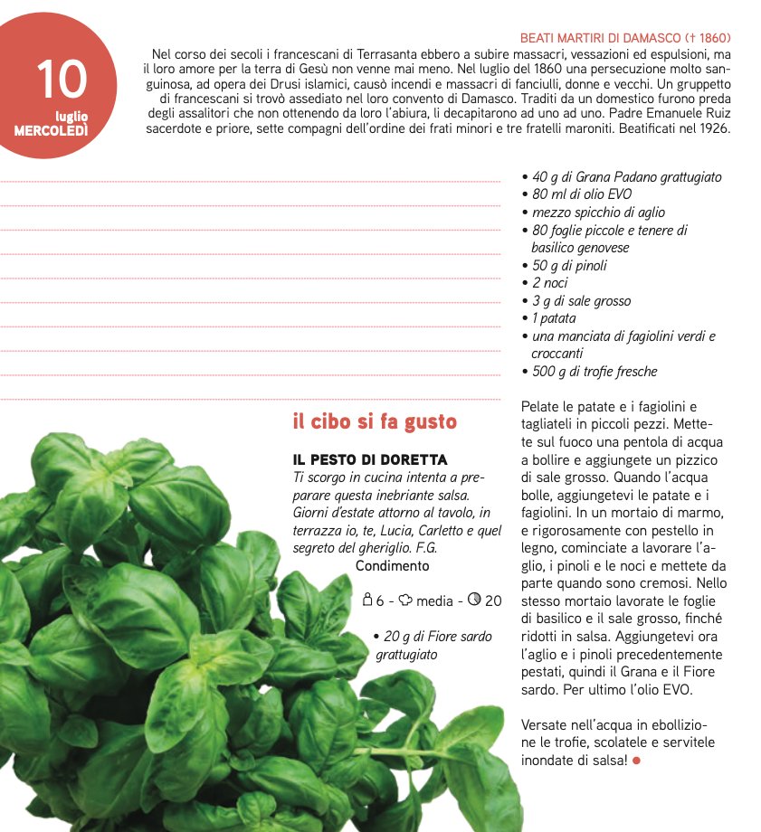 Che buono il pesto! E con questa ricetta lo sarà ancora di più.
La trovate sulla pagina di oggi di #Adesso2024