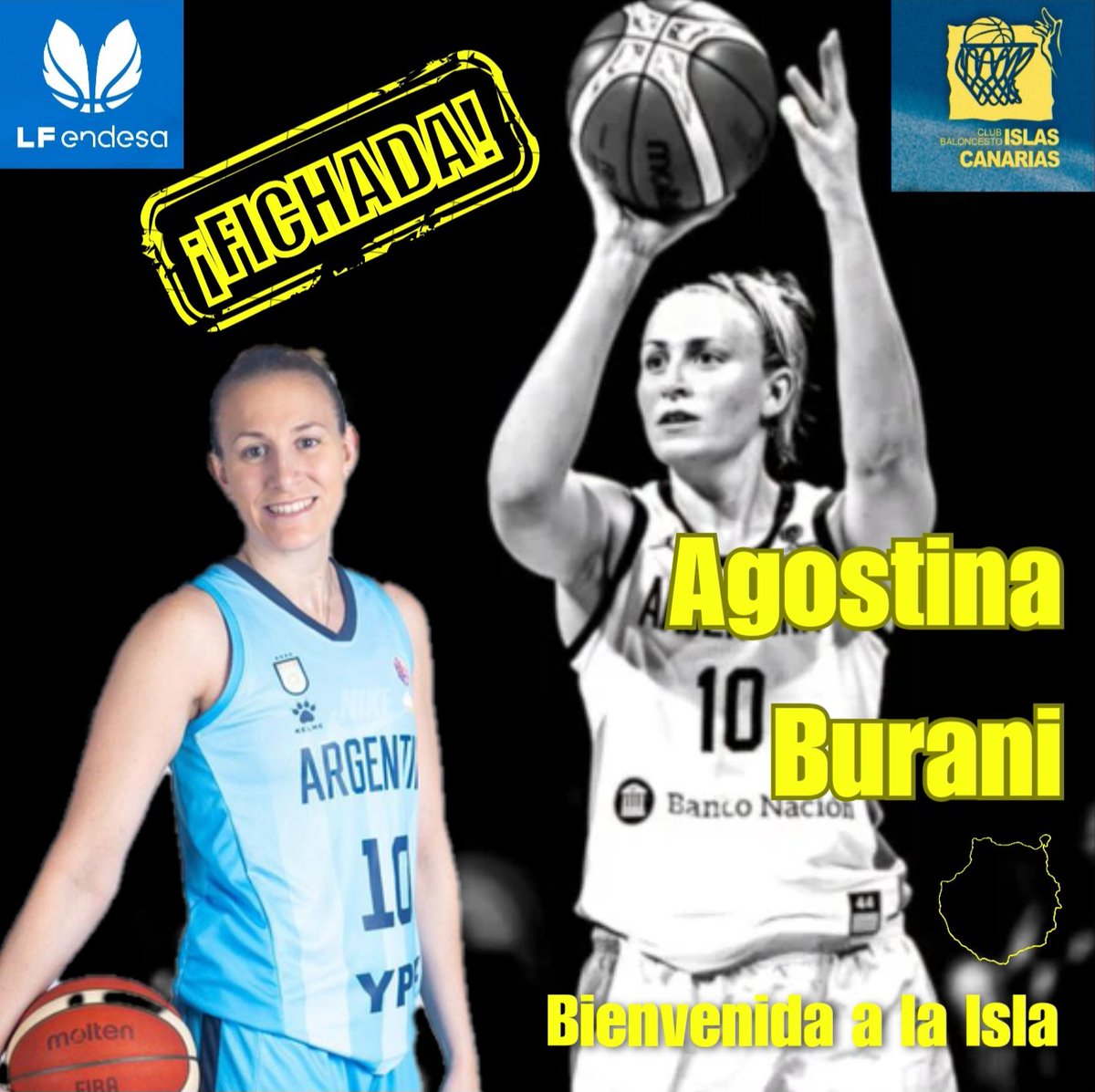 CBIC SPAR Gran Canaria (@cbislascanarias) on Twitter photo 🚨 ÚLTIMA HORA
Agostina Burani (<a href="/agosburi/">Agostina Burani</a> ) pondrá la raza 🇦🇷 en el juego interior del Spar Gran Canaria 24/25 🇮🇨🏀 🚨 ÚLTIMA HORA
Agostina Burani (<a href="/agosburi/">Agostina Burani</a> ) pondrá la raza 🇦🇷 en el juego interior del Spar Gran Canaria 24/25 🇮🇨🏀