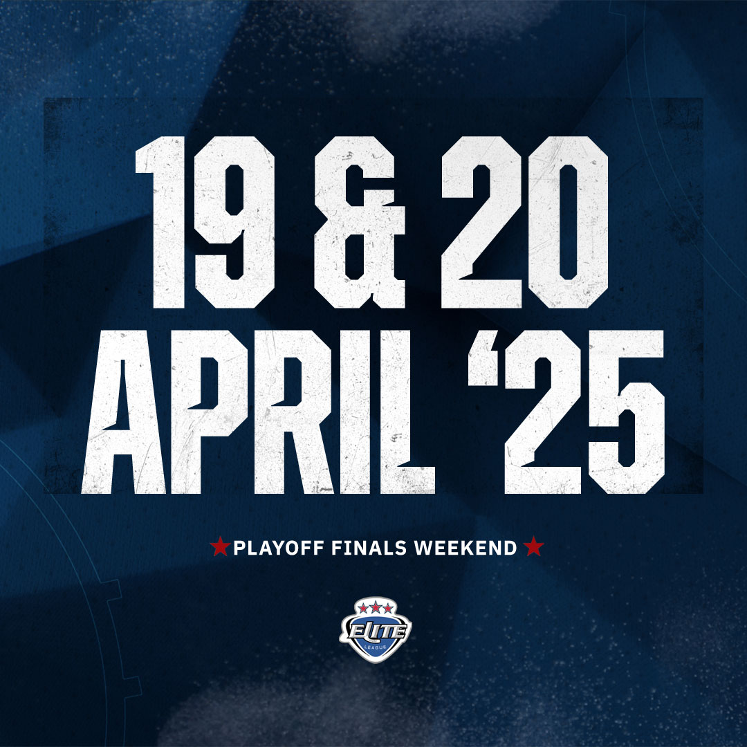 📆Playoff Finals Weekend 2025! | #EIHL 

We'll see you at <a href="/nottinghamarena/">Motorpoint Arena Nottingham</a> on Saturday 19 &amp; Sunday 20 April 2025! 👋