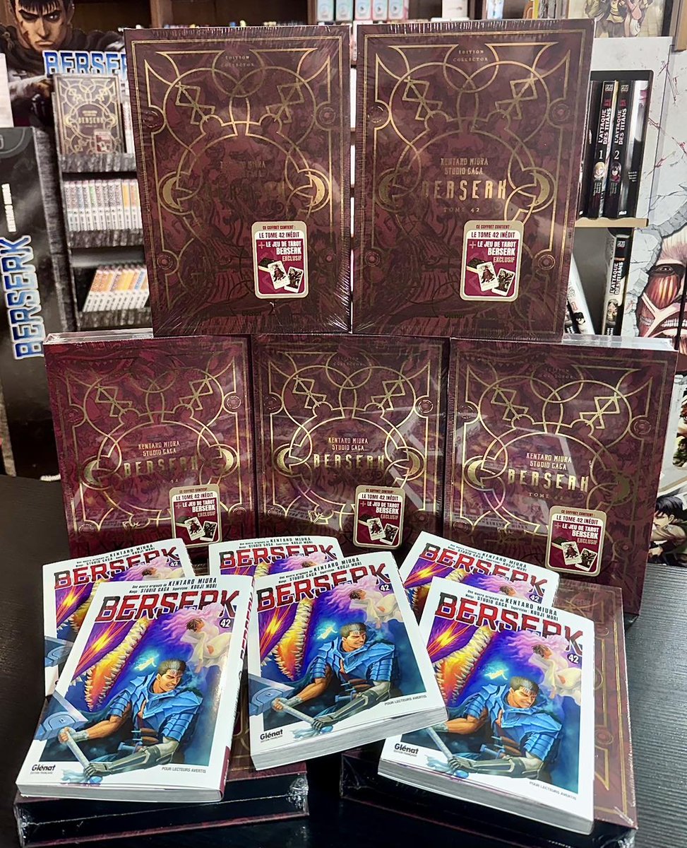 Il est tout beau et tout chaud et il est maintenant disponible 😍

Berserk tome 42 en normal et Collector 🔥🔥🔥

boomsbd.com/product/show/9…