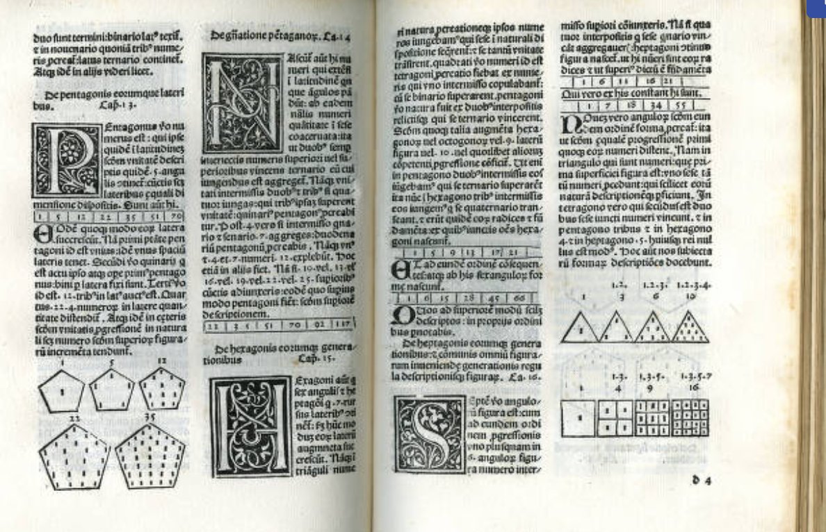 Aquest gravat de Reisch amb els 2 tipus d'aritmètica és totalment anacrònic, amb Boeci treballant amb nombres indo-aràbics (gràcies <a href="/elenamenta/">Elena Menta</a> per descobrir-me'l, cf. <a href="/davidvirgili/">David Virgili</a> que també hi eres), però podria ser el resultat que Boeci s'imprimia així a l'època?