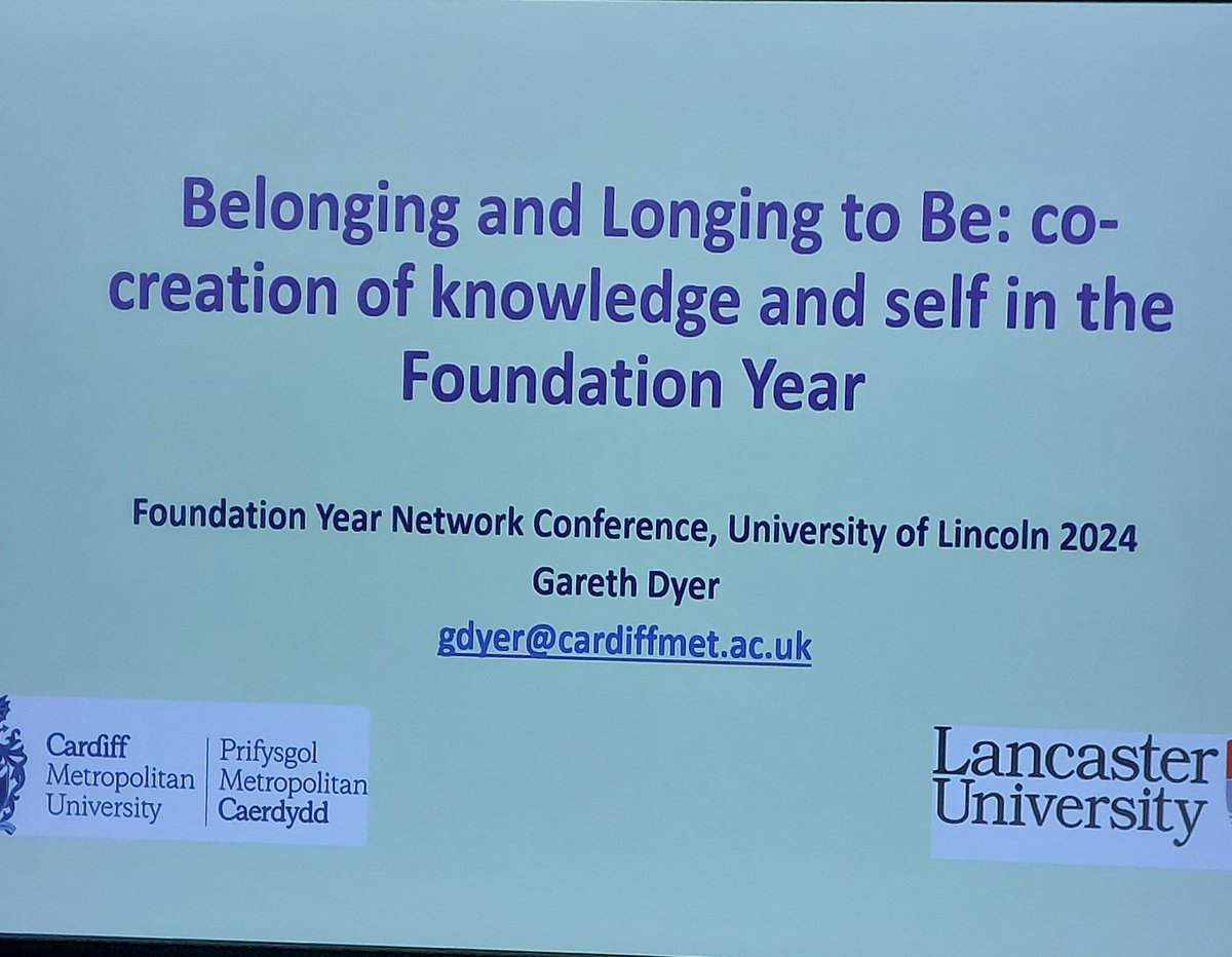 Now we head into research from Garath Dyer. 
#FYNAC24 
<a href="/foundationyear1/">Foundation Year Network</a>