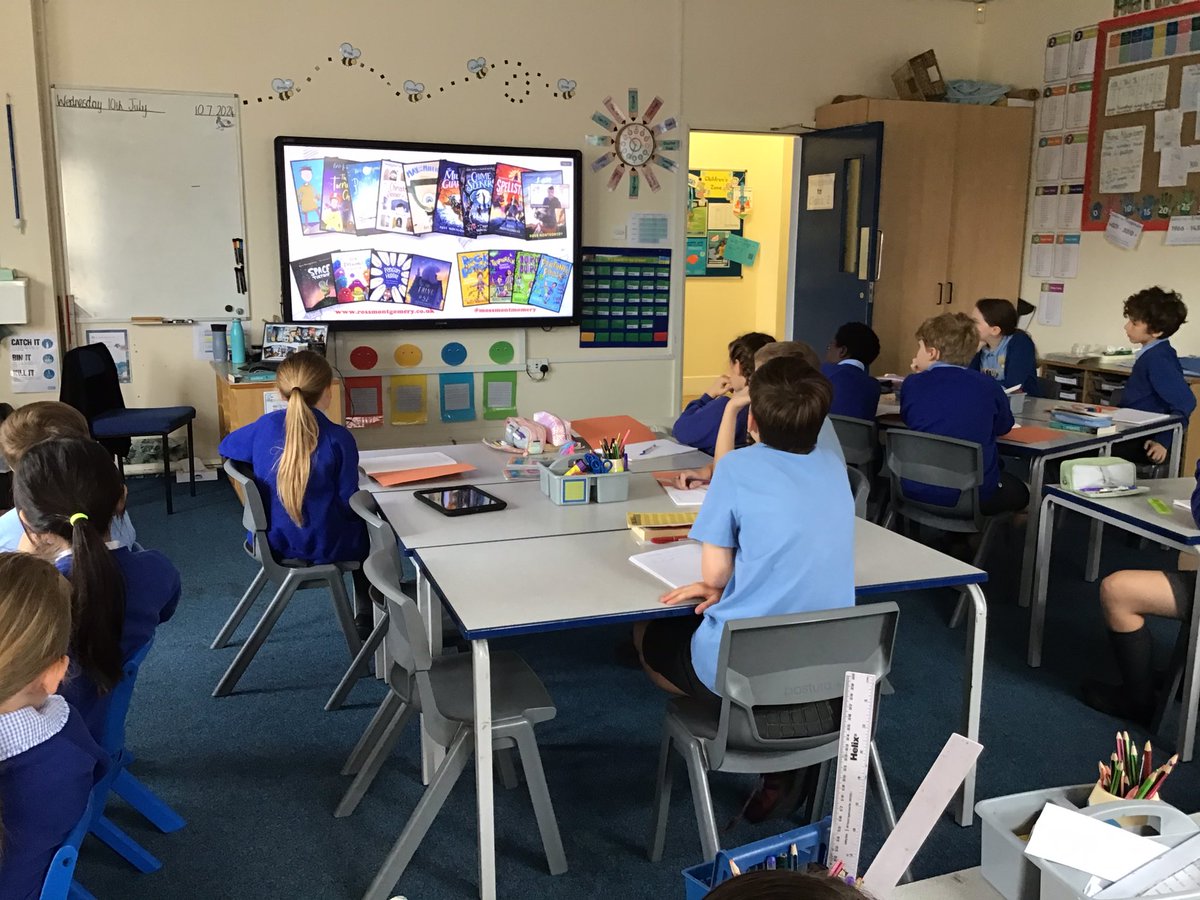 Class 2 enjoyed an online webinar with author Ross Montgomery <a href="/mossmontmomery/">Ross Montgomery</a> this morning. We learned about how he creates his stories and were inspired to create our own animal characters. Thank you, Ross. #waterstonesvirtualevents