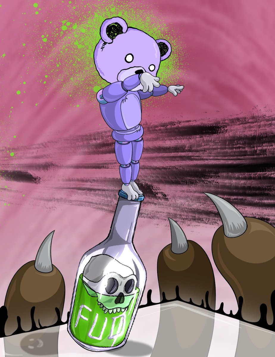 debe_world's tweet photo. FUD FUD FUD #crypto #originalcharacter #oc #cutepunk #adventure #fantasy #imagination #creativity #mangaart #community #web3 #dystopian #dopaminism #dopaminesism #artpieces #procreate #procreateart #illustration #digitalart #anime #animation #Fear #uncertainty #Doubt https://t.co/0OajwoNKmp